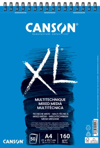 CANSON Bloc de dessin XL MIXED MEDIA, A5