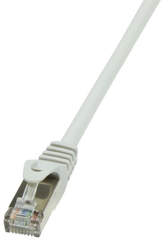 LogiLink Câble patch, Cat. 6, F/UTP, 2,0 m, gris, gaine en