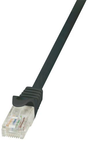 LogiLink Câble patch EconLine, Cat. 6, U/UTP, 0,25 m, noir
