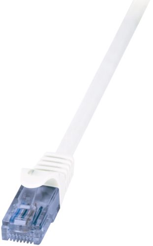 LogiLink Câble Patch EconLine, cat.6A, U/UTP, 2,0 m, blanc