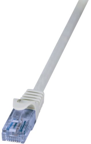 LogiLink Câble Patch EconLine, cat. 6A, U/UTP, 0,25 m, gris