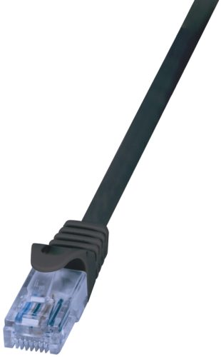 LogiLink Câble Patch EconLine, cat.6A, U/UTP, 0,25 m, noir