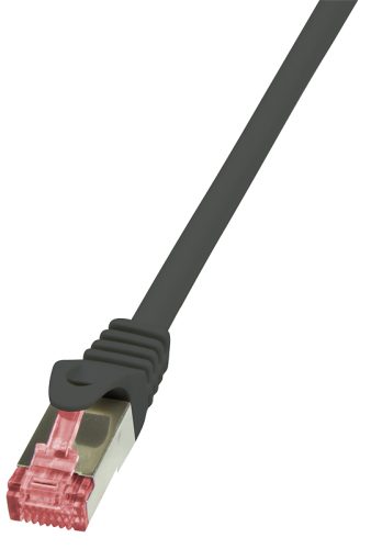 LogiLink Câble patch, Cat. 6, S/FTP, 0,25 m, noir