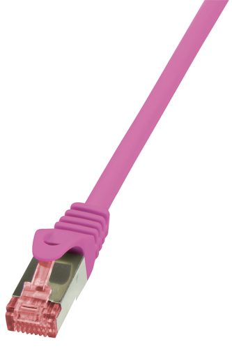 LogiLink Câble patch, Cat. 6, S/FTP, 2,0 m, rose
