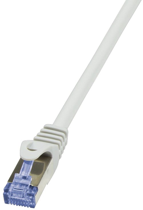 LogiLink Câble patch, Cat. 6A, S/FTP, 10 m, gris