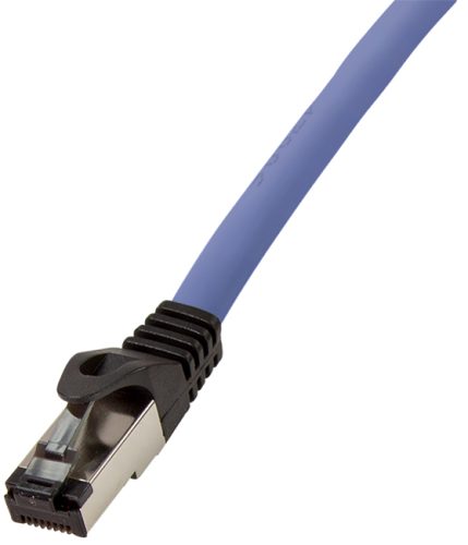 LogiLink Câble patch premium, Cat. 8.1, S/FTP, 5,0 m, bleu