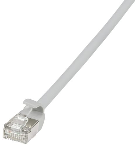 LogiLink Câble patch Ultraflex, Cat. 6A, U/FTP, 0,3 m, gris