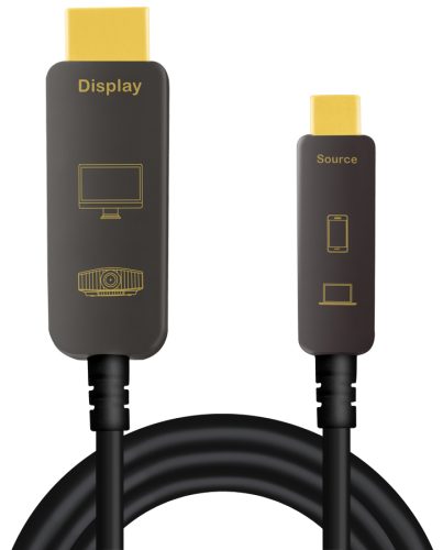 LogiLink Câble de fibre optique hybride USB-C AOC, 15 m