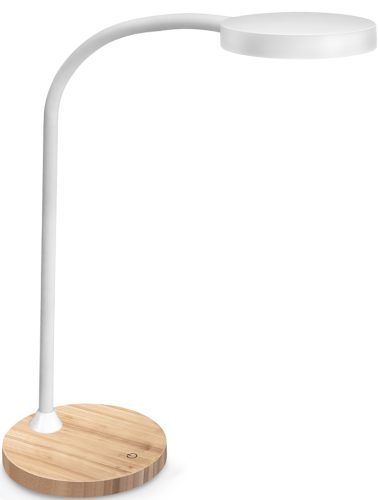 CEP Lampe de bureau LED FLEX Silva, chêne/blanc