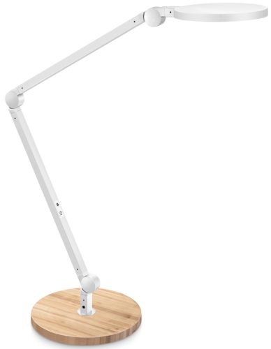 CEP Lampe de bureau LED GIANT Silva, chêne/blanc