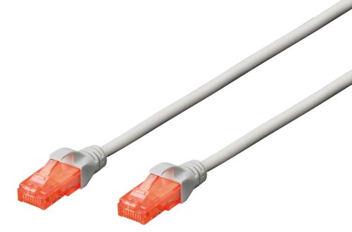 DIGITUS Câble de brassage, Cat. 6, U/UTP, 7,0 m, gris