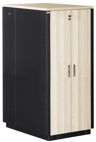 DIGITUS Baie réseau 19' SOUNDproof, 17 UH, érable