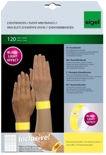 sigel Bracelets événementiels 'Super Soft', fluorescent