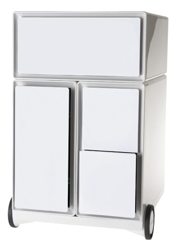 PAPERFLOW Caisson mobile 'easyBox', 1 tiroir, blanc / blanc