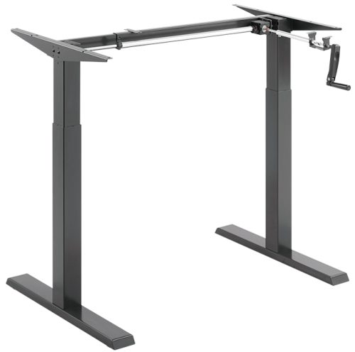 LogiLink Piètement de bureau, réglage en hauteur manuel,noir