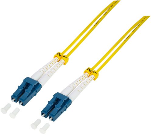LogiLink Câble patch fibre optique, 2x Duplex LC, OS2, 15 m