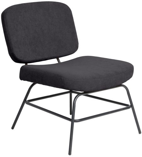 PAPERFLOW Fauteuil visiteur CURVE, anthracite