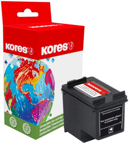Kores encre rechargée G1029BK remplace hp C4844A, No.10,noir