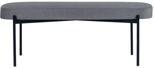 PAPERFLOW Tabouret GAIA, taille L, habillage tissu, gris