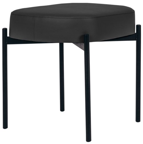 PAPERFLOW Tabouret GAIA, taille S, habillage similicuir