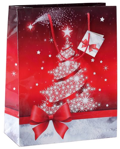 sigel Sac cadeau de Noël 'Sparkling Tree', grand