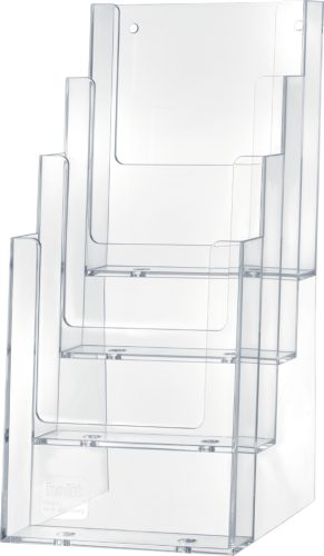 helit Porte-brochures de table 'the helpdesk', transparent