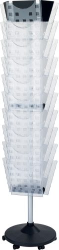 helit Porte-brochures sur pied 'the giant grid', transparent