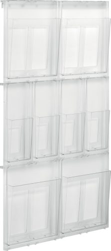 helit Porte-brochures mural 'the placativ', transparent