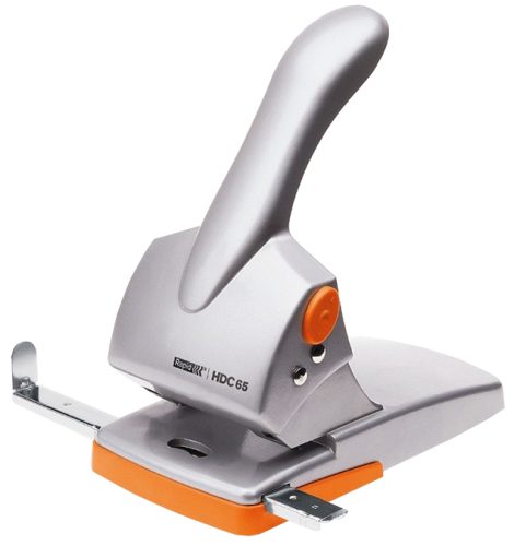 Rapid Perforateur d'archives Fashion HDC65, argent/orange