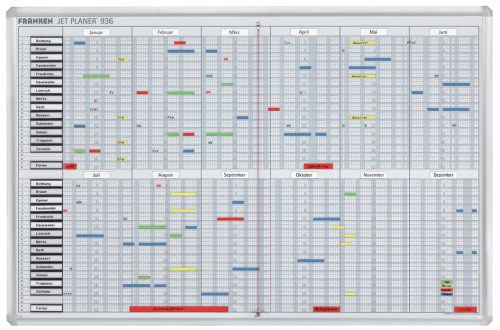FRANKEN Tableau planning et de projet 'Jetplaner'