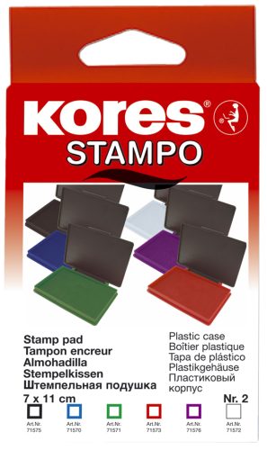 Kores tampon encreur 'STAMPO', (L)110 x (P)70 mm, vert