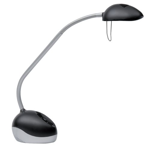 ALBA Lampe de bureau LED 'LEDX', avec pied, noir/argent