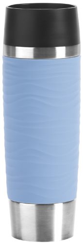 Emsa Mug isotherme TRAVEL MUG Wave GRANDE, 0,5 L, bleu