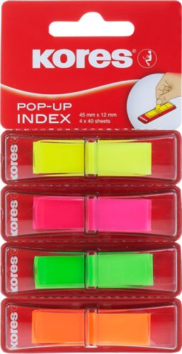 Kores Marque-pages en film POP-UP, 45 x 12 mm, assorti