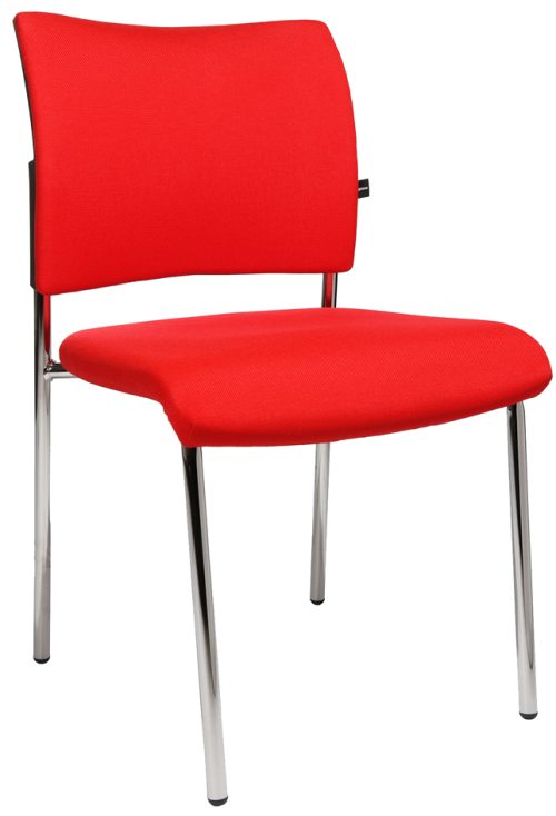 Topstar Chaise visiteur 'Visit 10 rembourré', rouge