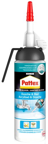 Pattex silicone sanitaire pour douche & salle de bain, blanc