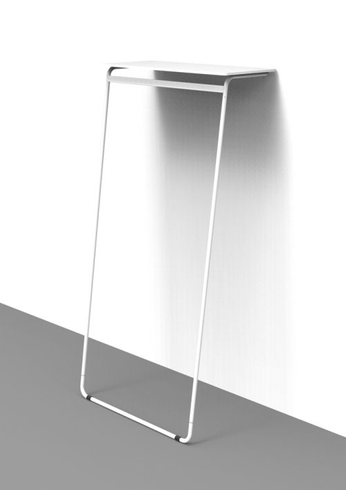 ALBA Portemanteau - vestiaire 'ART', (H)1.650 mm, blanc