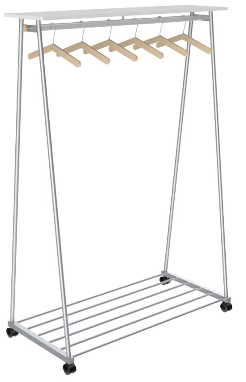 ALBA Portemanteau - vestiaire 'OSLO', (H)1.780 mm, gris