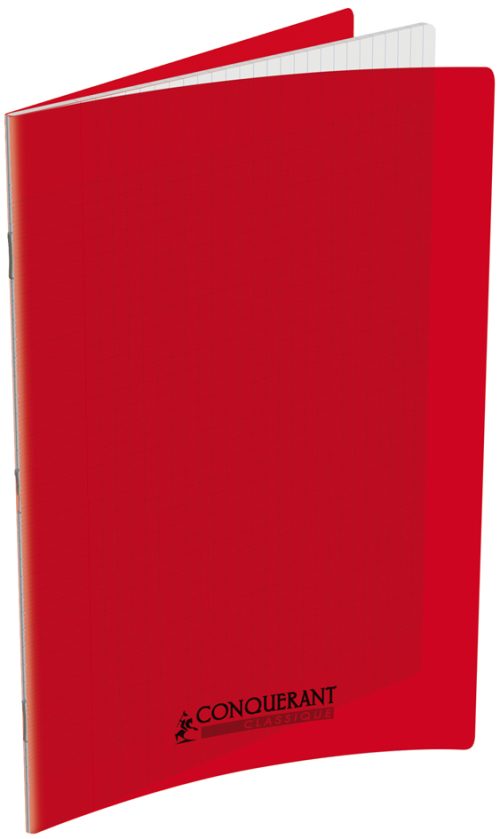CONQUERANT CLASSIQUE Cahier 240 x 320 mm, seyès, rouge
