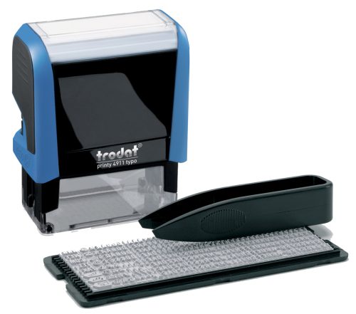 trodat Tampon à texte Printy Typo 4911T, 3 lignes