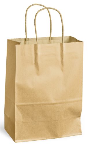 MAILmedia Sac en papier avec cordelette, 15,7 litres, marron