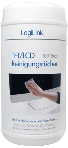 LogiLink Lingettes de nettoyage pour écrans TFT/LCD/Plasma