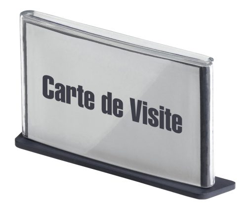 PAPERFLOW Porte-nom 'Cinatur', en polystyrène, gris alu