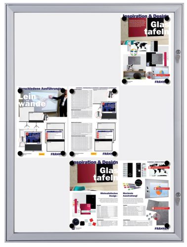 FRANKEN Vitrine d'affichage SECURITY 12 x A4, ininflammable