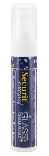 Securit Feutre-craie WATERPROOF LARGE, étui de 2, blanc