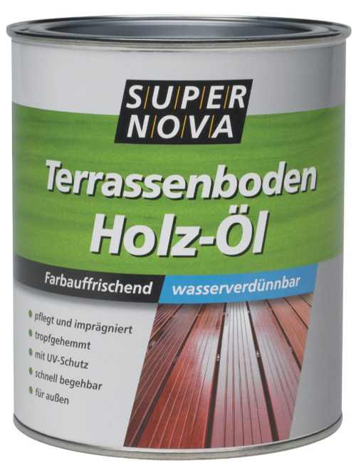 SUPER NOVA Huile pour terrasse en bois, 750 ml, douglas