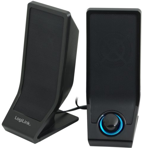 LogiLink Haut-parleurs 2.0, 1 Watt, noir