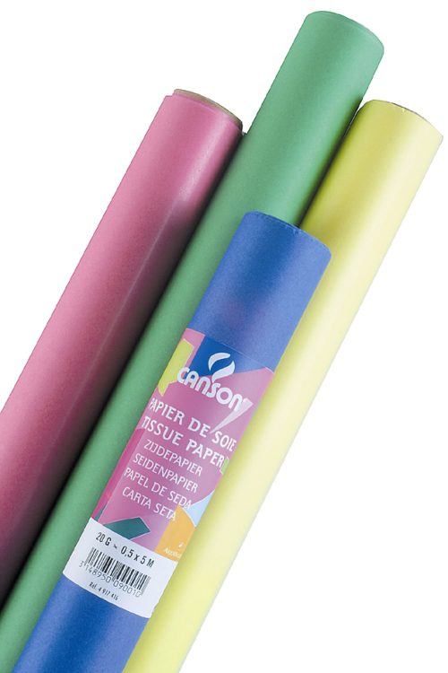 CANSON Papier de soie, 0,5 x 5,0 m, 20 g/m2, jaune citron