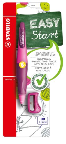 STABILO Porte-mines d'apprentissage easYergo 3.15, rose