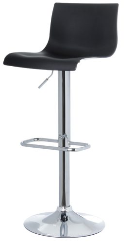 PAPERFLOW Chaise de bar 'SACRAMENTO', ensemble de 2, noir
